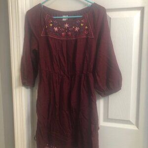 Girl's Maroon Dress